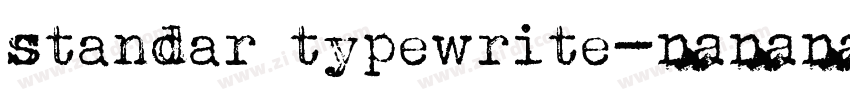 standar typewrite字体转换